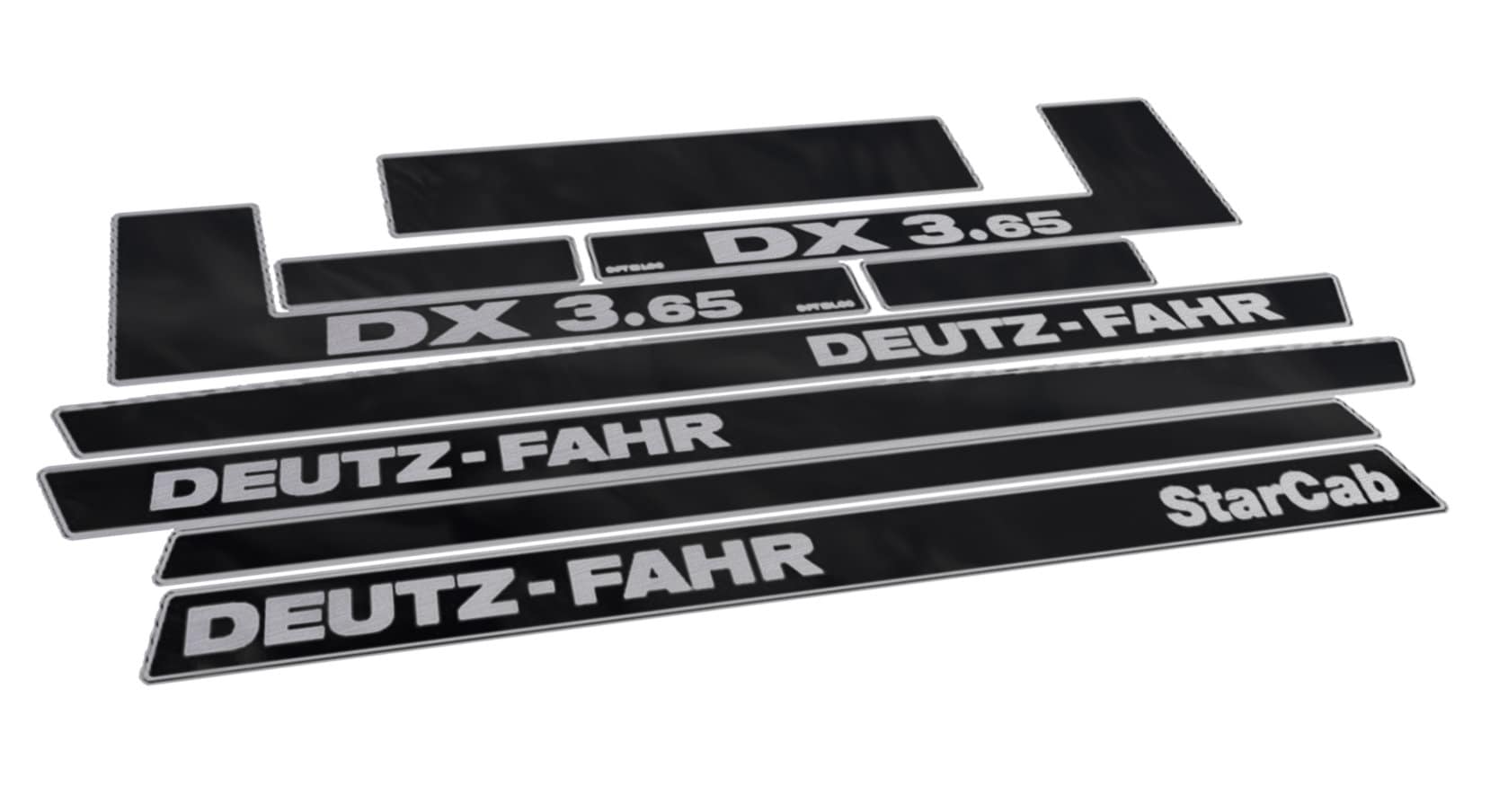 Deutz Fahr DX 3.65 Star Cab Aftermarket Replacement Tractor Decal (Sticker) Set replacement decal set