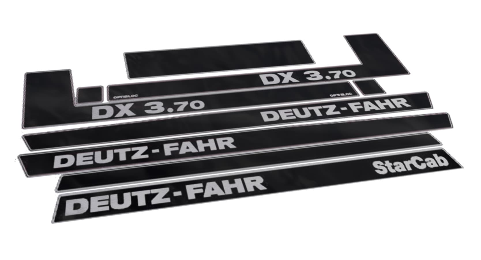 Deutz Fahr DX 3.70 Star Cab Aftermarket Replacement Tractor Decal (Sticker) Set replacement decal set