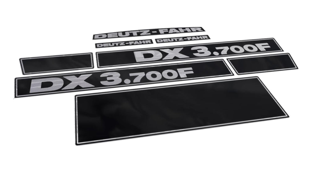 Deutz Fahr DX 3.700F Aftermarket Replacement Tractor Decal (Sticker) Set replacement decal set