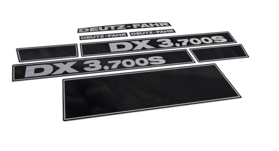 Deutz Fahr DX 3.700S Aftermarket Replacement Tractor Decal (Sticker) Set replacement decal set