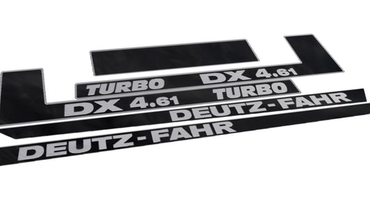 Deutz Fahr DX 4.61 Turbo Aftermarket Replacement Tractor Decal (Sticker) Set replacement decal set
