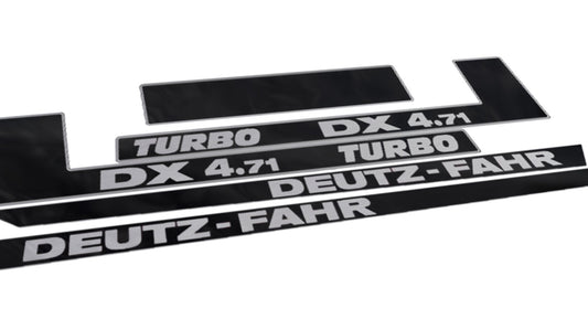 Deutz Fahr DX 4.71 Turbo Aftermarket Replacement Tractor Decal (Sticker) Set replacement decal set