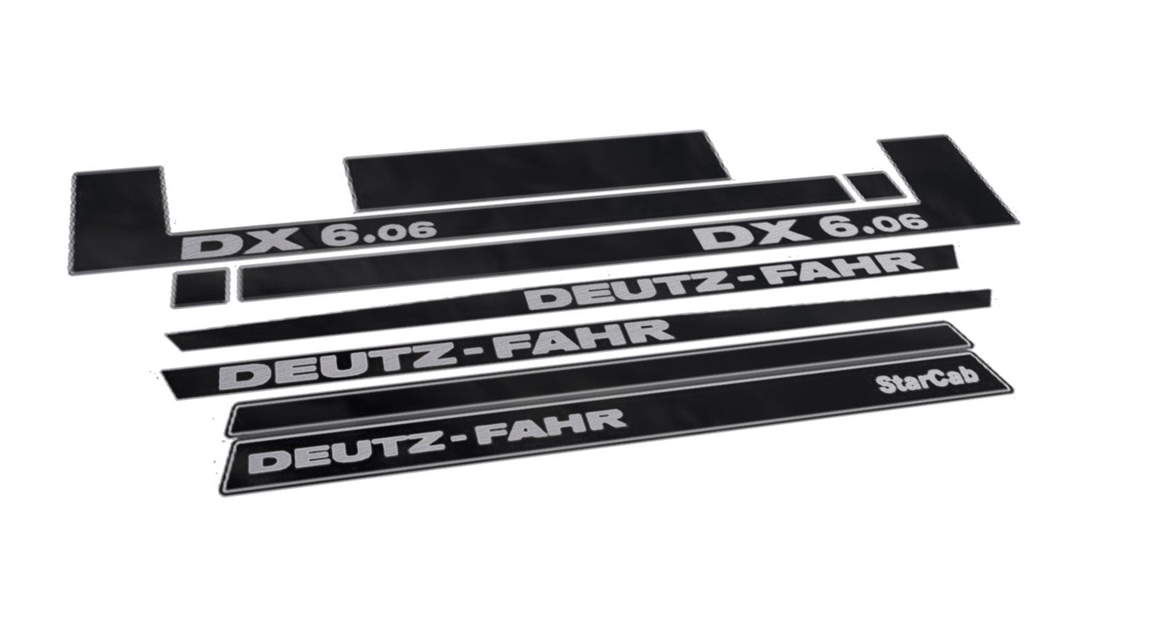 Deutz Fahr DX 6.06 Star Cab Aftermarket Replacement Tractor Decal (Sticker) Set replacement decal set