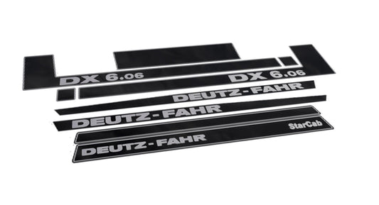 Deutz Fahr DX 6.06 Star Cab Aftermarket Replacement Tractor Decal (Sticker) Set replacement decal set