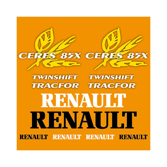 Renault Ceres 85X Aftermarket Replacement Tractor Decal Sticker Set replacement decal set