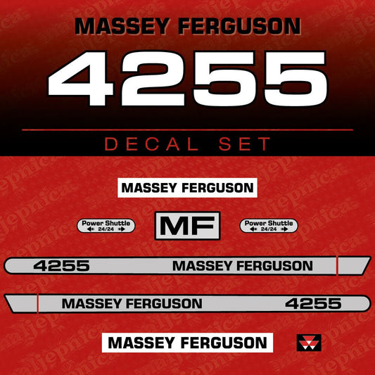 Massey Ferguson 4255 Aftermarket Replacement Tractor Decal (Sticker) Set