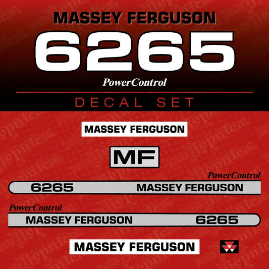 Massey Ferguson 6265 Aftermarket Replacement Tractor Decal (Sticker) Set