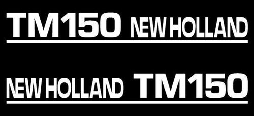 New Holland TM150 Black Aftermarket Replacement Tractor Decal (Sticker) Set replacement decal set