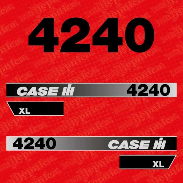Case 4240 XL Aftermarket Replacement Tractor Decal (Sticker) Set replacement decal set