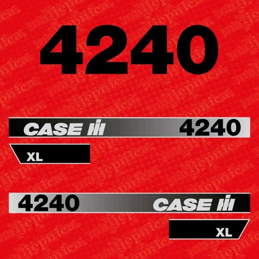 Case 4240 XL Aftermarket Replacement Tractor Decal (Sticker) Set replacement decal set