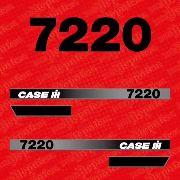 Case 7220 Aftermarket Replacement Tractor Decal (Sticker) Set replacement decal set