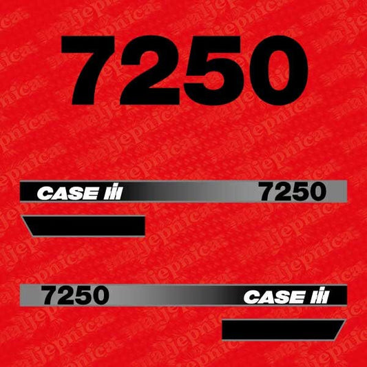 Case 7250 Aftermarket Replacement Tractor Decal (Sticker) Set replacement decal set