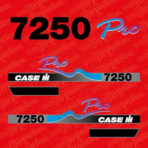Case 7250 PRO Aftermarket Replacement Tractor Decal (Sticker) Set replacement decal set