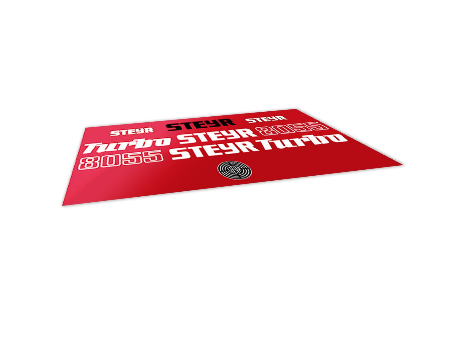 Steyr 8055 Turbo Aftermarket Replacement Tractor Decal (Sticker) Set replacement decal set