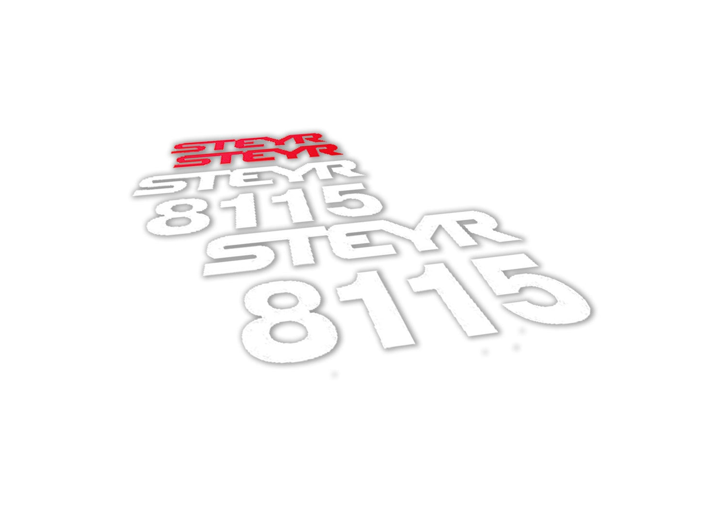 Steyr 8115 (1999) Aftermarket Replacement Tractor Decal (Sticker) Set replacement decal set