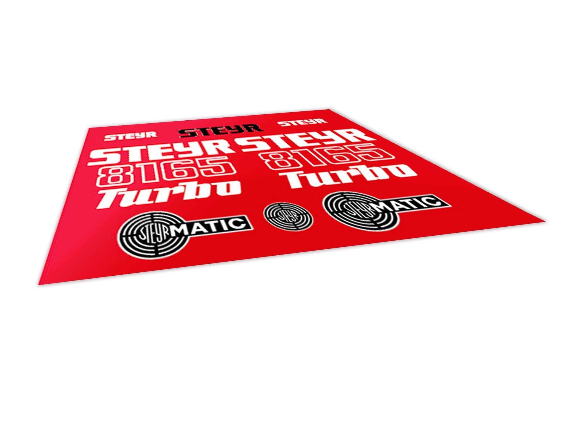 Steyr 8165 Turbo Aftermarket Replacement Tractor Decal (Sticker) Set replacement decal set