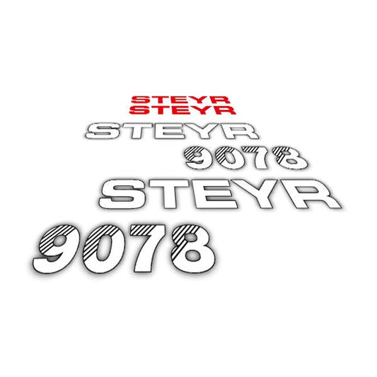 Steyr 9078 (1993) Aftermarket Replacement Tractor Decal (Sticker) Set replacement decal set