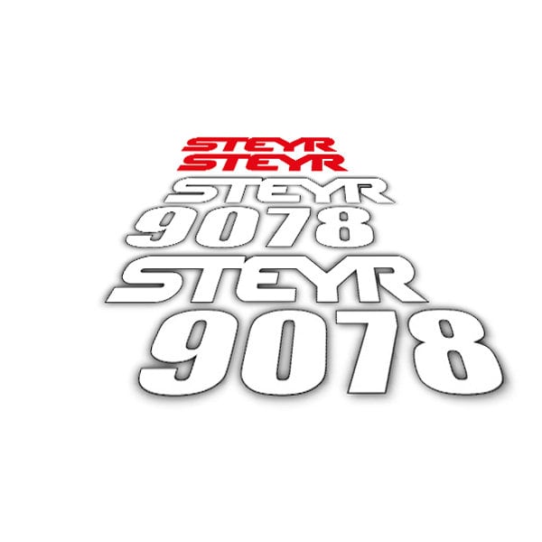 Steyr 9078 (1999) Aftermarket Replacement Tractor Decal (Sticker) Set replacement decal set