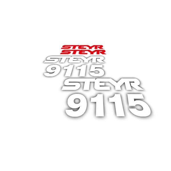 Steyr 9115 (1999) Aftermarket Replacement Tractor Decal (Sticker) Set replacement decal set