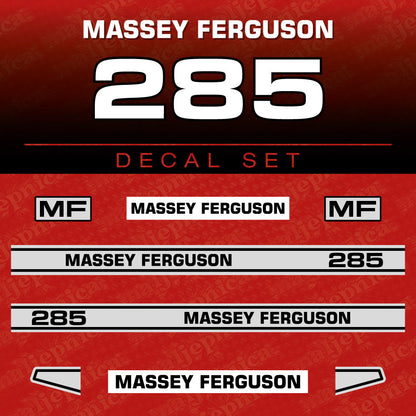 Massey Ferguson 285 Aftermarket Replacement Tractor Decal (Sticker) Set
