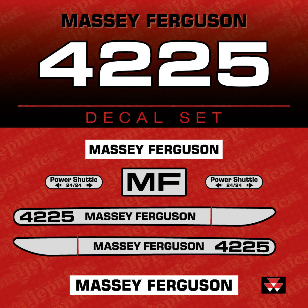 Massey Ferguson 4225 (2000) Aftermarket Replacement Tractor Decal (Sticker) Set