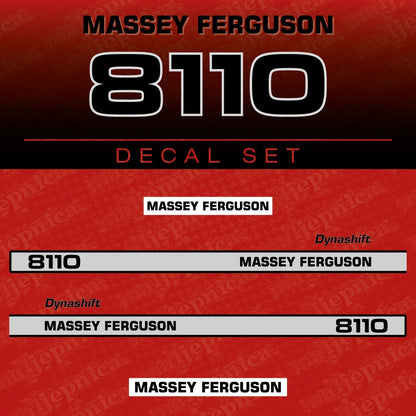 Massey Ferguson 8110 Aftermarket Replacement Tractor Decal (Sticker) Set