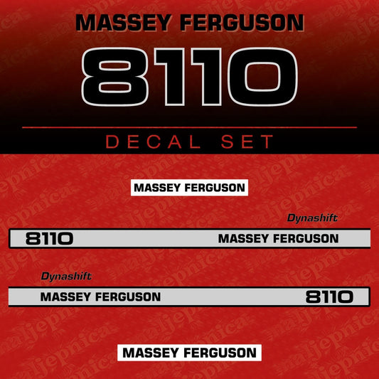 Massey Ferguson 8110 Aftermarket Replacement Tractor Decal (Sticker) Set