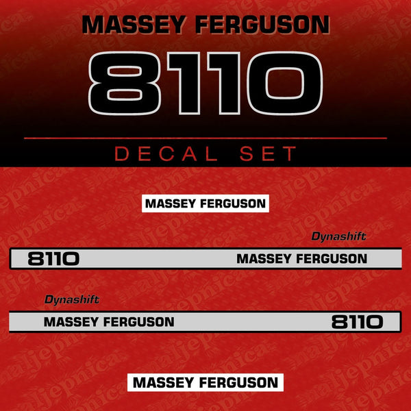 Massey Ferguson 8110 Aftermarket Replacement Tractor Decal (Sticker) Set