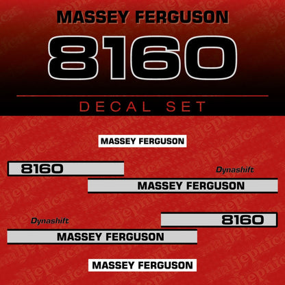 Massey Ferguson 8160 Aftermarket Replacement Tractor Decal (Sticker) Set