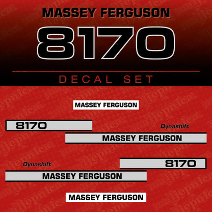 Massey Ferguson 8170 Aftermarket Replacement Tractor Decal (Sticker) Set