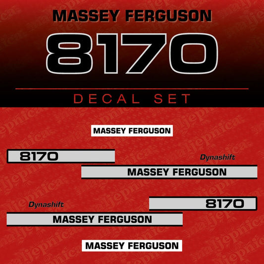 Massey Ferguson 8170 Aftermarket Replacement Tractor Decal (Sticker) Set