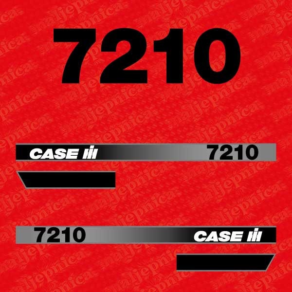 Case 7210 Aftermarket Replacement Tractor Decal (Sticker) Set replacement decal set