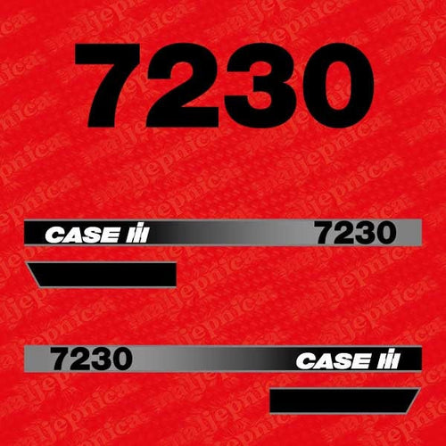 Case 7230 Aftermarket Replacement Tractor Decal (Sticker) Set replacement decal set