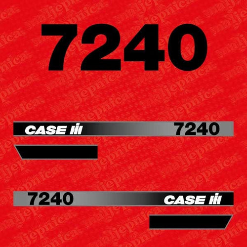 Case 7240 Aftermarket Replacement Tractor Decal (Sticker) Set replacement decal set