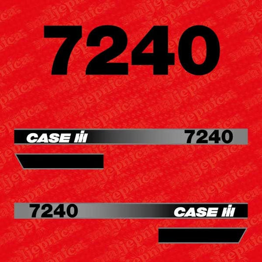Case 7240 Aftermarket Replacement Tractor Decal (Sticker) Set replacement decal set