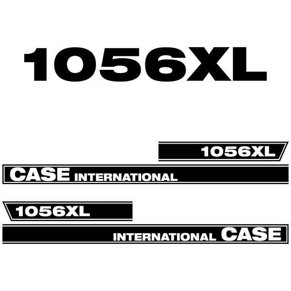 Case International 1056XL Aftermarket Replacement Tractor Decal (Sticker) Set replacement decal set