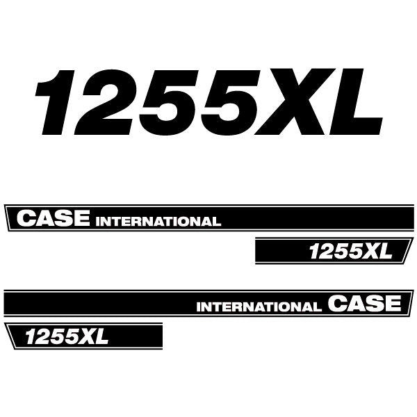 Case International 1255XL Aftermarket Replacement Tractor Decal (Sticker) Set replacement decal set