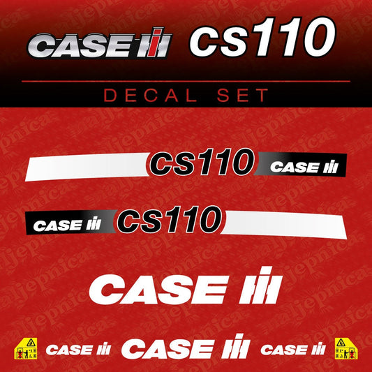 Case CS 110 Aftermarket Replacement Tractor Decal (Sticker) Set replacement decal set