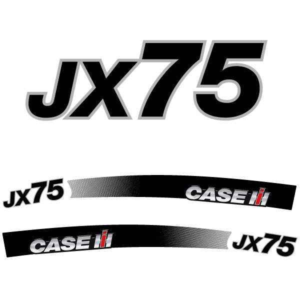 Case JX 75 3D Resin Aftermarket Replacement Tractor Decal (Sticker) Set