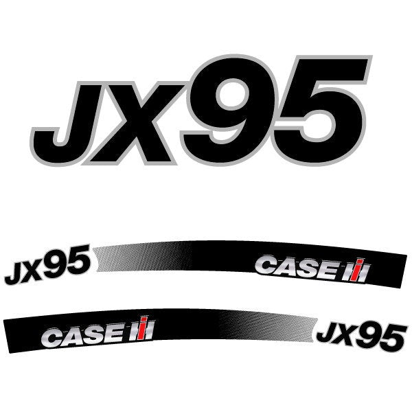 Case JX 95 Aftermarket Replacement Tractor Decal (Sticker) Set replacement decal set