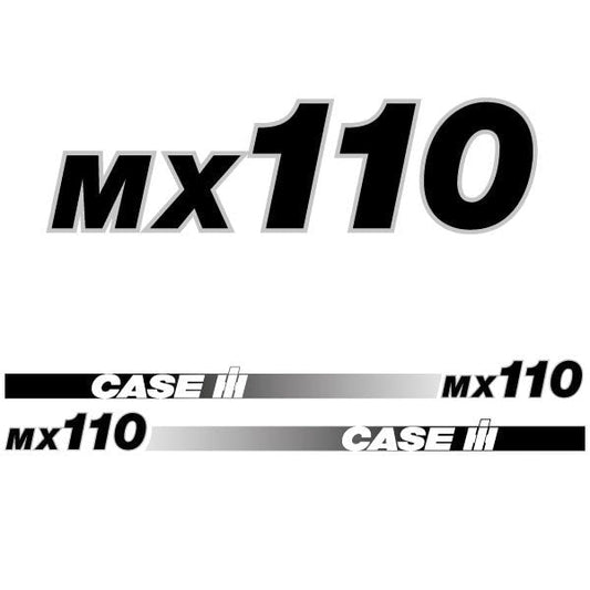 Case MX 110 (2000) Aftermarket Replacement Tractor Decal (Sticker) Set replacement decal set
