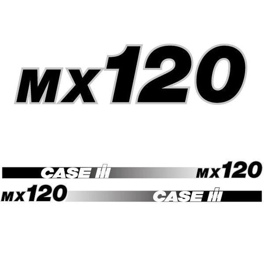 Case MX 120 (2000) Aftermarket Replacement Tractor Decal (Sticker) Set replacement decal set