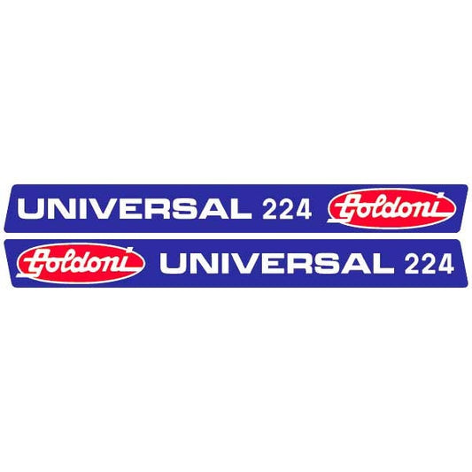 Goldoni Universal 224 Aftermarket Replacement Tractor Decal (Sticker) Set