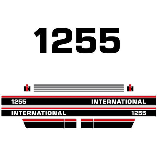 International 1255 Aftermarket Replacement Tractor Decal (Sticker) Set