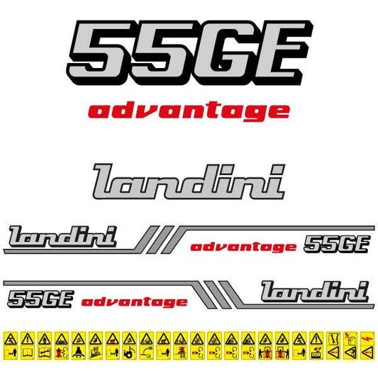 Landini Advantage 55GE Aftermarket Replacement Tractor Decal (Sticker) Set