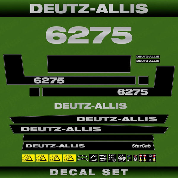 Deutz Allis 6275 Aftermarket Replacement Tractor Decal (Sticker) Set replacement decal set