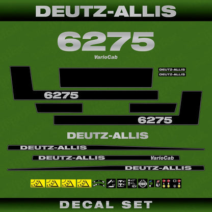 Deutz Allis 6275 VarioCab Aftermarket Replacement Tractor Decal (Sticker) Set