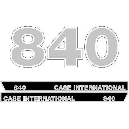 Case International 840 Aftermarket Replacement Tractor Decal (Sticker) Set replacement decal set
