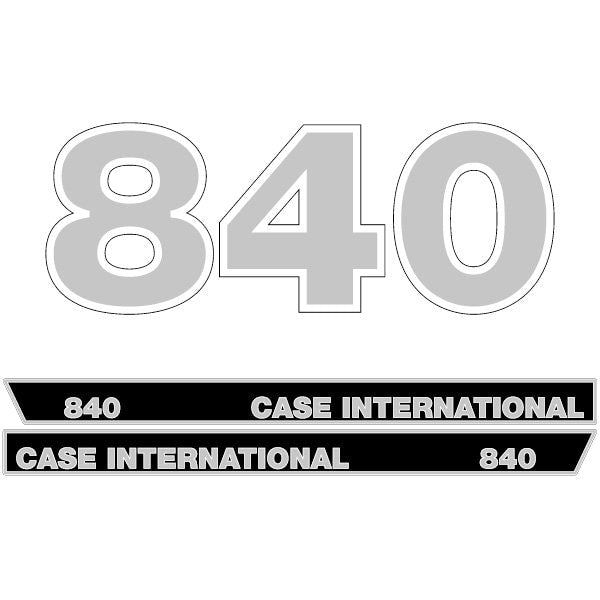 Case International 840 Aftermarket Replacement Tractor Decal (Sticker) Set replacement decal set