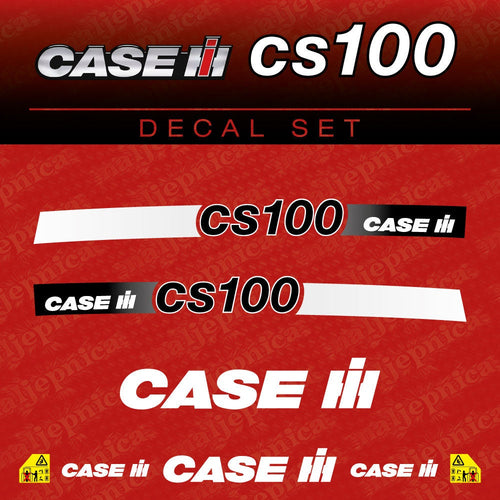 Case CS 100 Aftermarket Replacement Tractor Decal (Sticker) Set replacement decal set